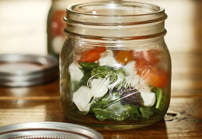 Caprese Salad In A Jar Caprese Salad In A Jar