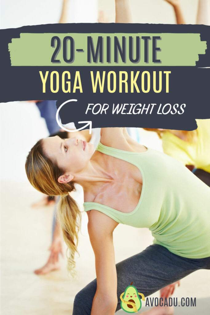 woman doing yoga for weight loss