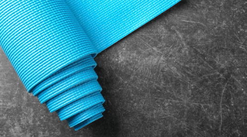 blue yoga mat featured