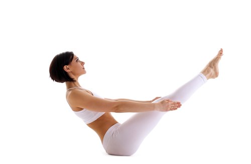 Boat - another one of the great yoga poses for flat abs Boat - another one of the great yoga poses for flat abs