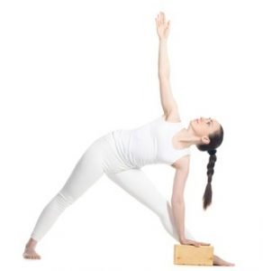 triangle pose for aches and pains 2