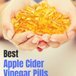 apple cider vinegar pills pin 5, woman holding pills