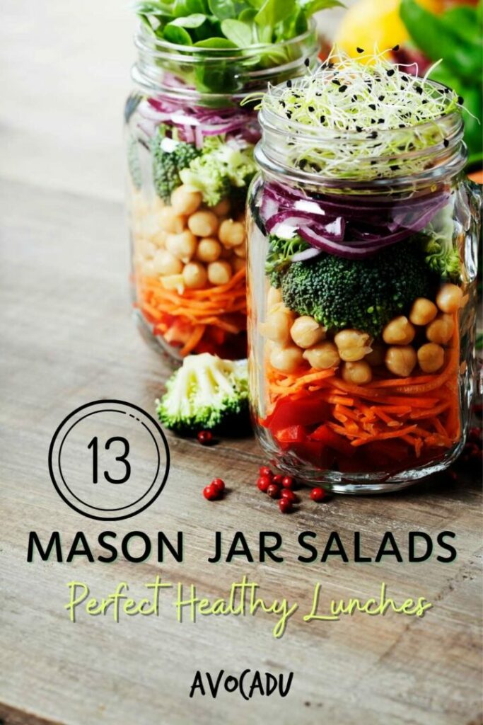 mason jar salads